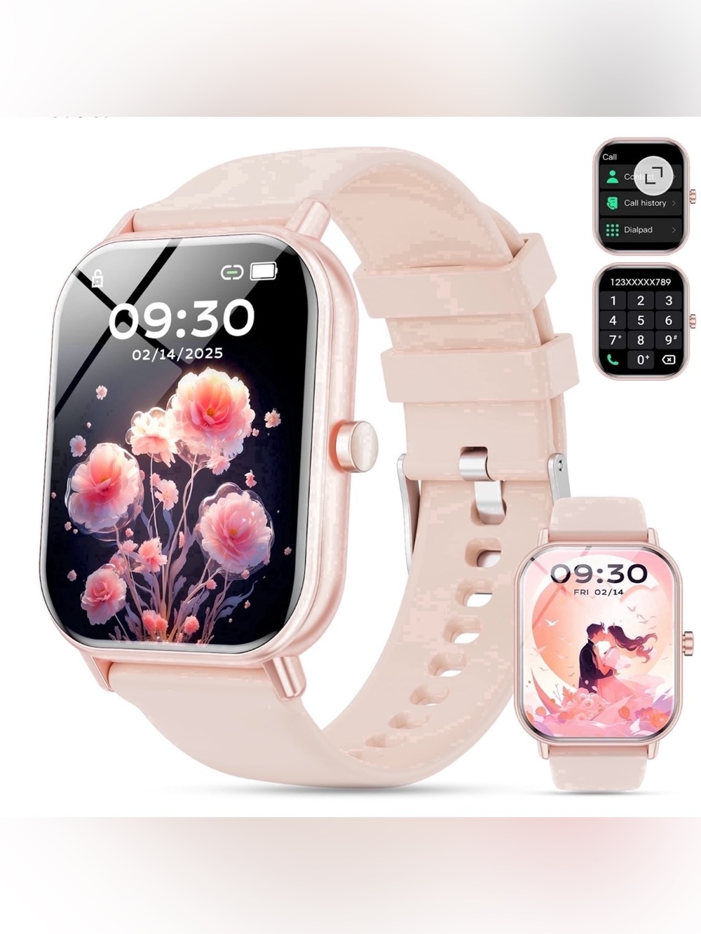 NWT Smart Watch for Women fits Android & iPhone 1.85” Fitness Tracker 120 sports